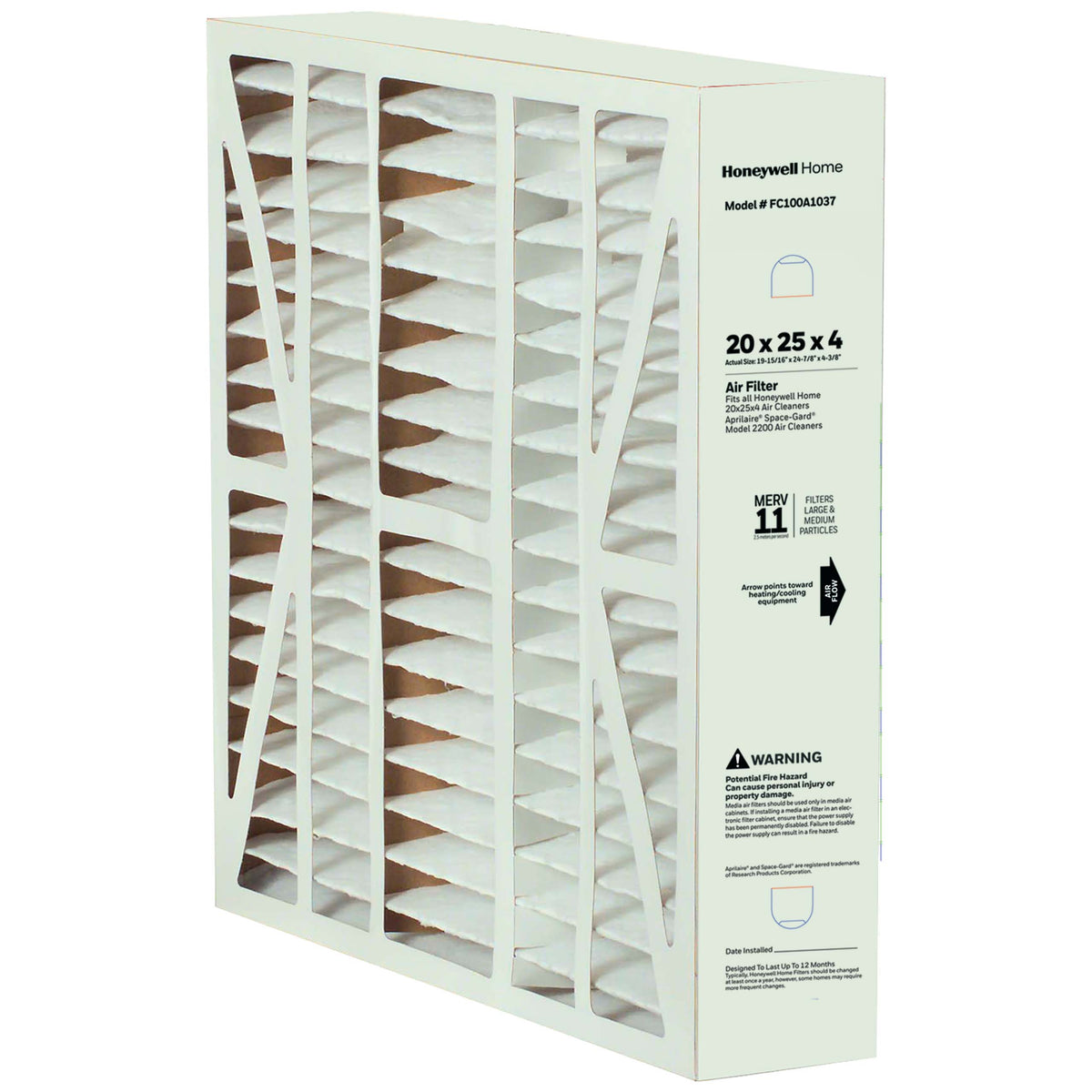 Honeywell Residential FC100A1045 21.5" X 27.5" Replacement Media Filter Replaces 207583