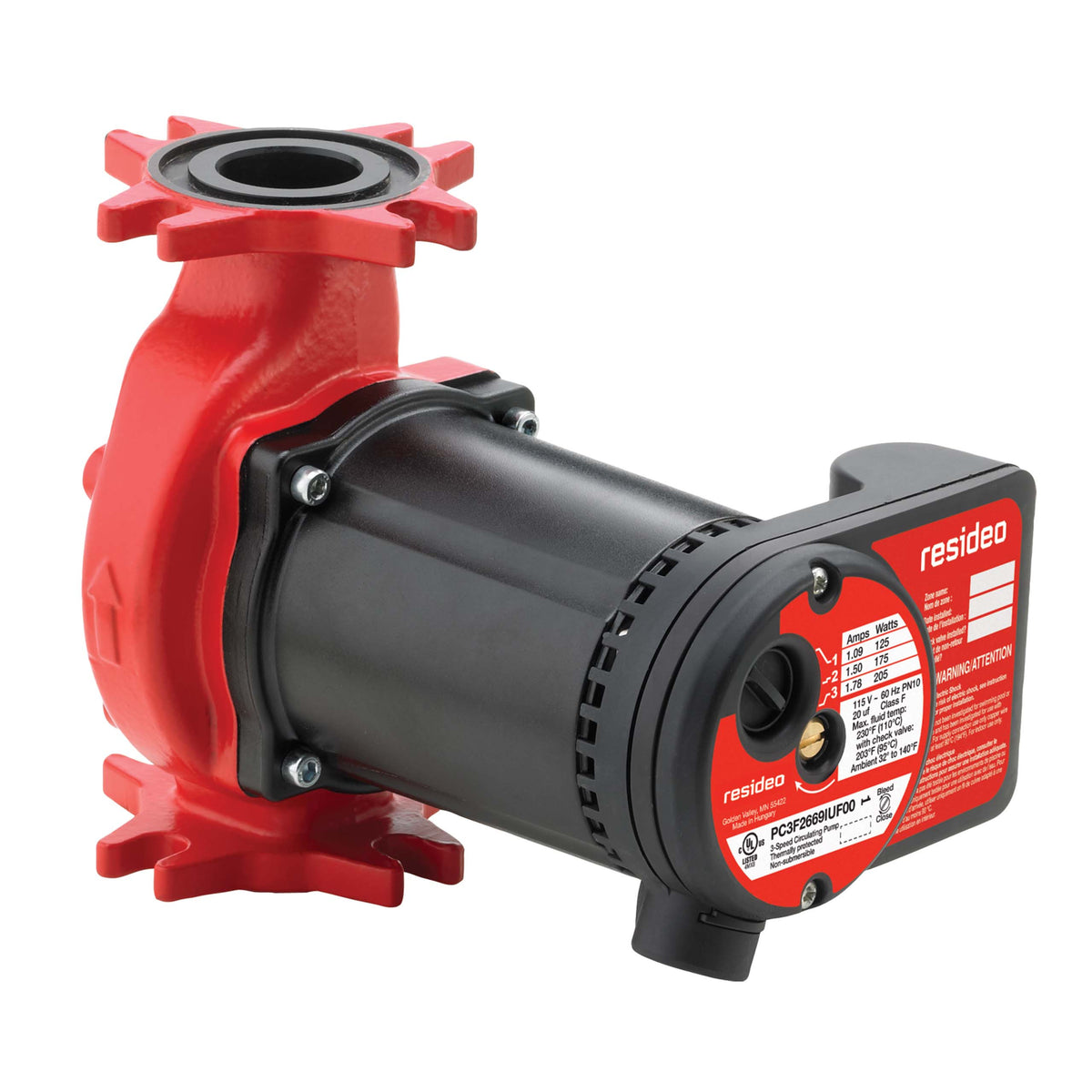 Honeywell Residential PC3F2699IUF00 115v 35.23 Gpm/133.40 LPM Closed-loop Hydronic Heating And Cooling Circulating