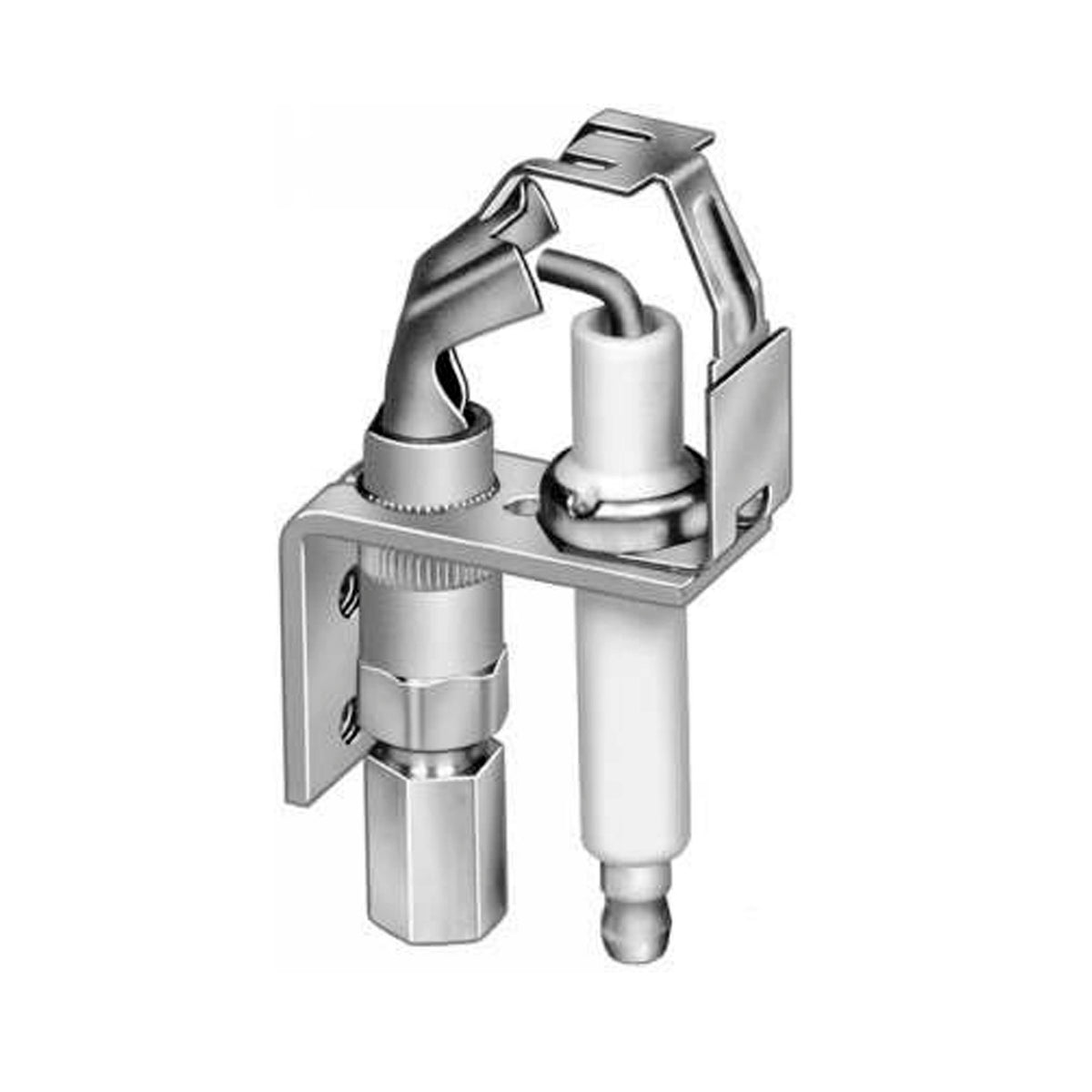 Honeywell Residential Q373A2115 Pilot Burner For Natural Gas With A BCR-18 Orifice Left Single Tip Style And