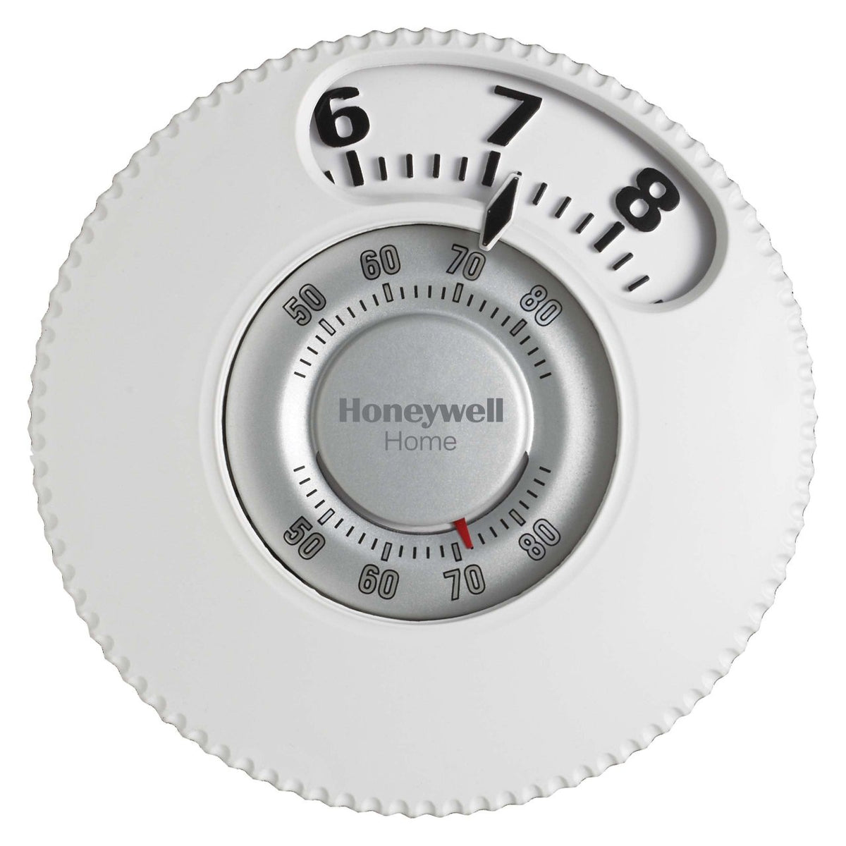 Honeywell Residential T87N1026 Premier White 24v Mercury Free Heating/Cooling Round Thermostat " Easy To See