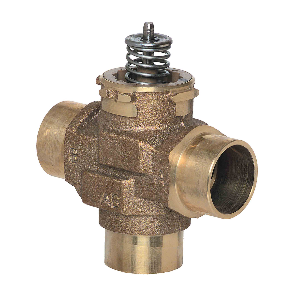 Honeywell Residential VCZNE6100 1-1/4" Sweat 3 Way Mixing/Diverting Valve Cv=9.0