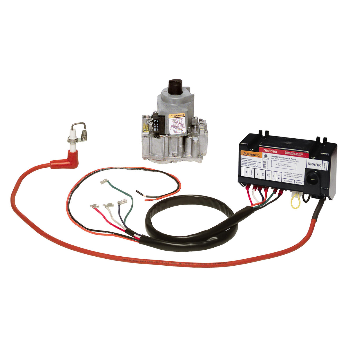 Honeywell Residential Y8610U6006 Retrofit Kit For Natural Or LP Gas 270000 BTU Converts From Standing Pilot To
