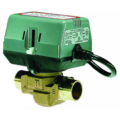 Honeywell Residential VC8715AS1000 24v 1" Sweat 2-way Valve & Actuator Assembly With Aux. Switch Cv=7.0