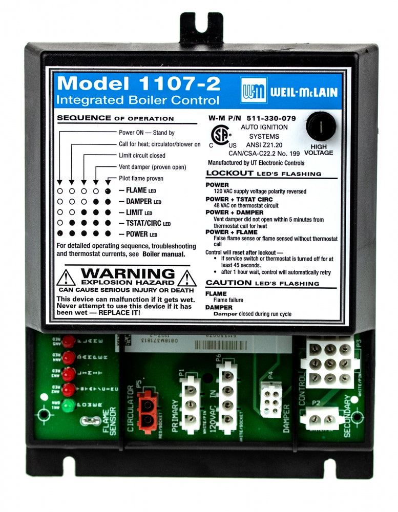 Weil-McLain 511330079 Ign Mdl UT-1107-2 Ignition Control Module