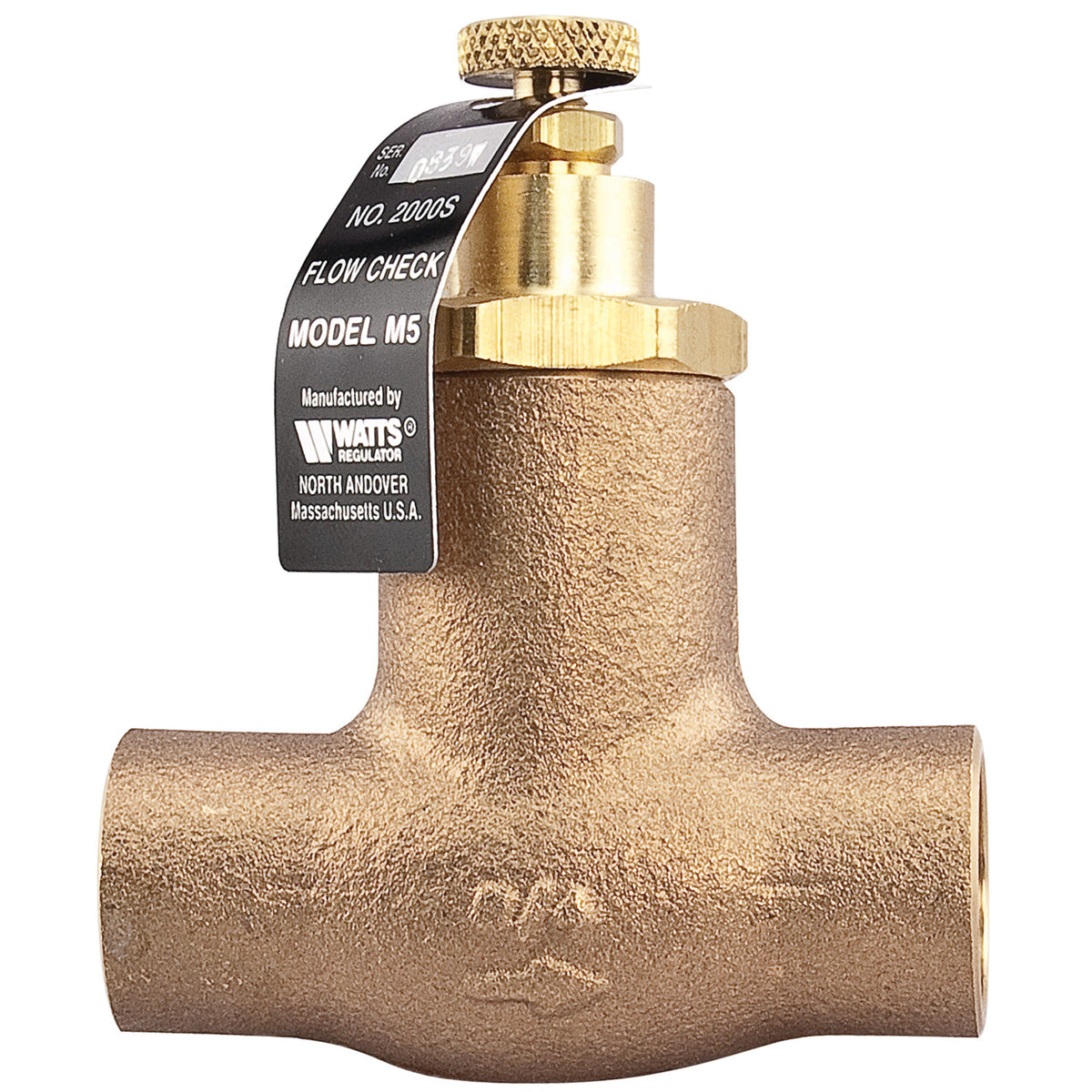 Watts 2000S-3/4 3/4" Sweat Horizontal Flow Check 0856763