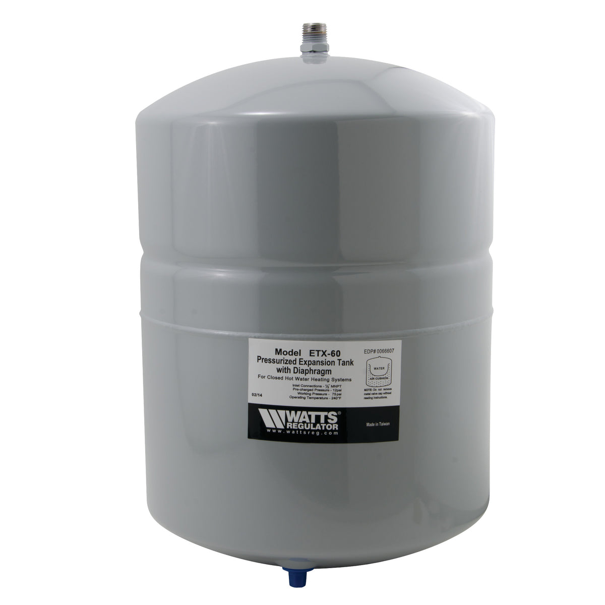 Watts ETX60 0066607 1/2" Diaphragm Type Expansion Tank Replaces ET60 ****must Ship