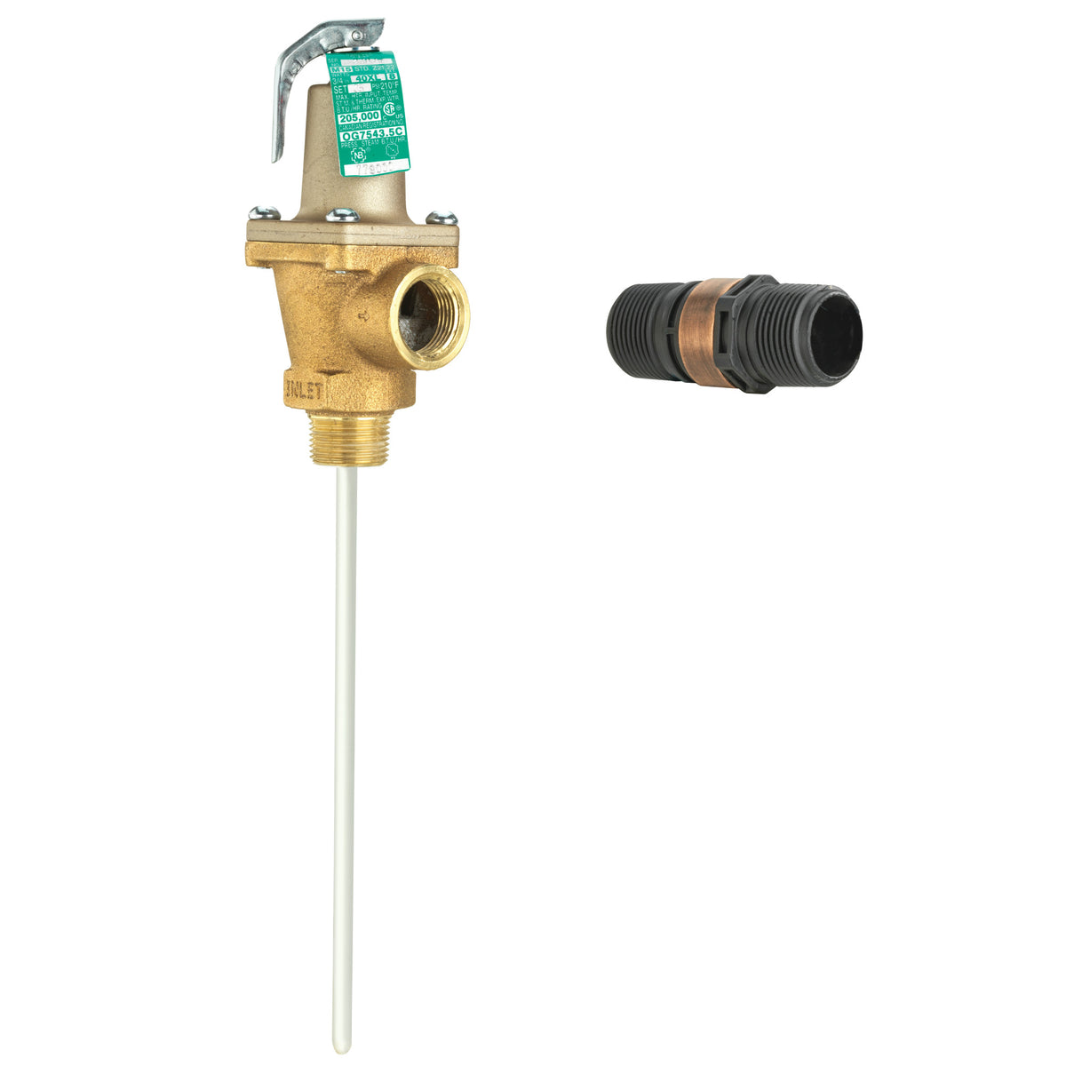 Watts LF40XL-5-3/4" 150/210 Lead Free T&P Relief Valve 150 PSI 5" Thermostat F556016 Replaces