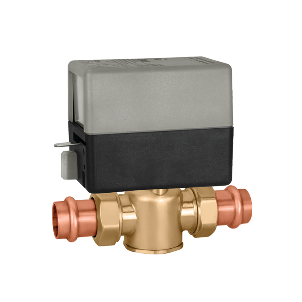Caleffi Z55P 24v NC 2 Way Zone Valve 3/4" Presscon Fittings 7.5cv Terminal Block & Aux.