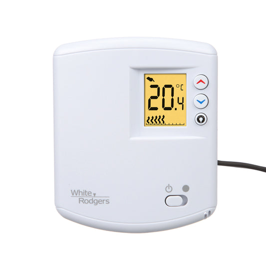 White-rodgers 1E65-144 120/240vac Spst Heat Only Line Voltage 2 Wire Digital Non Programmable