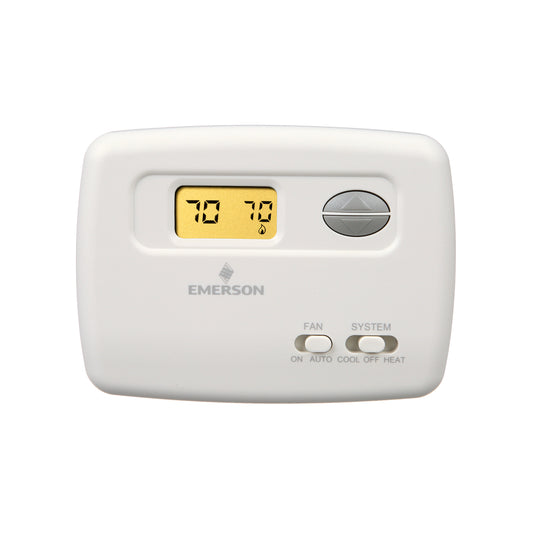 White-rodgers 1F78-144 24v/Millivolt 2 Wire Single Stage Battery Powered Non Programmable Digital