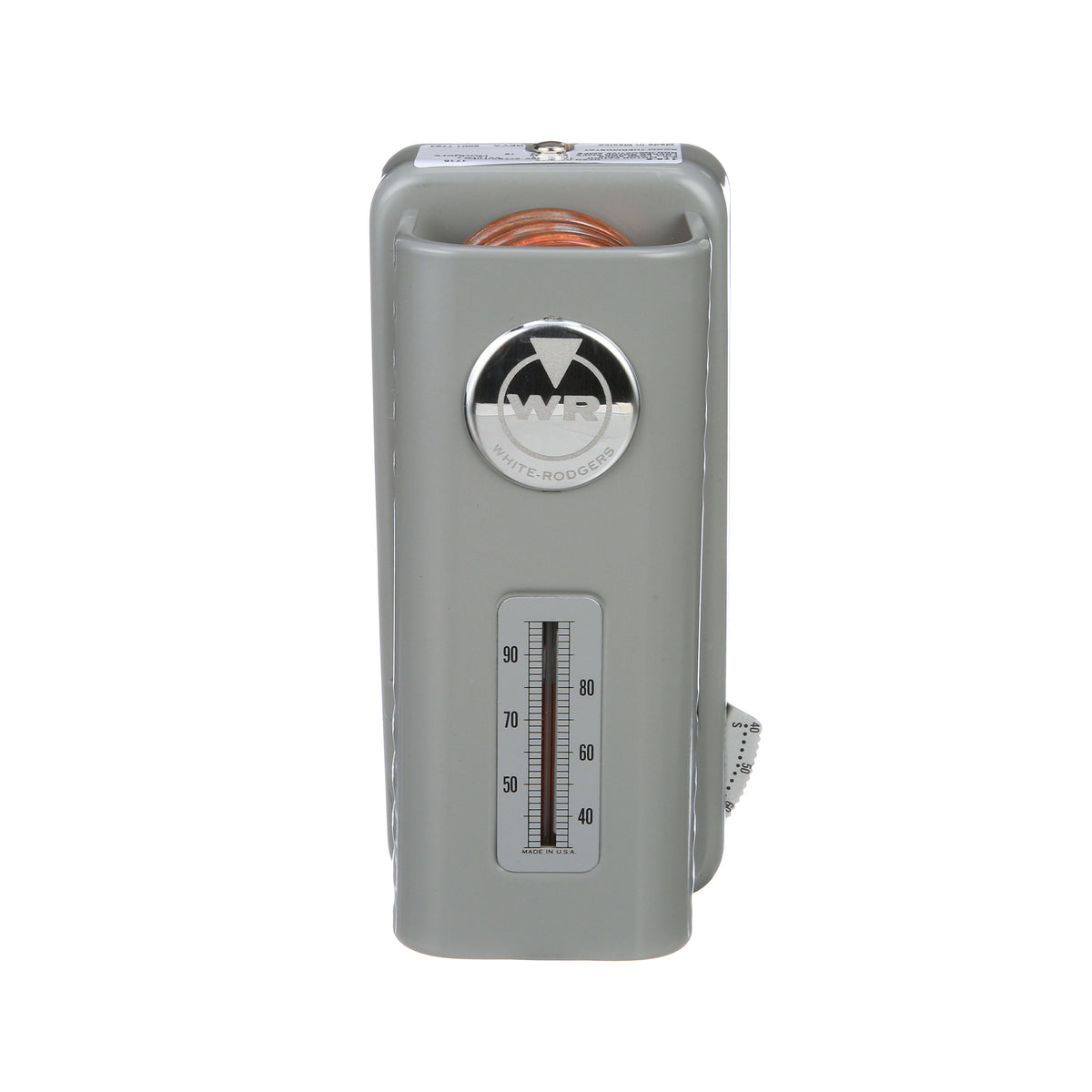 White-rodgers 2A37-1 Line Voltage Spst Open On Rise Thermostat Coiled Bulb 20-90F Range 3-20F