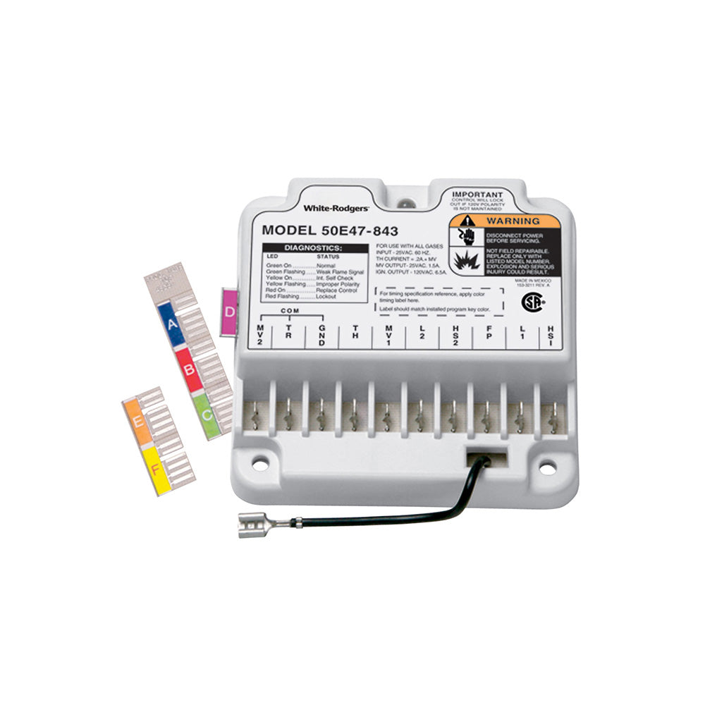 White-rodgers 50E47-843 Universal Hot Surface Ignition Control With Variable Timings Replaces 50E47-30