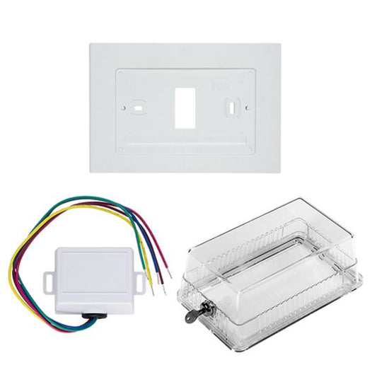White-rodgers F29-0222 Universal Size Painted Steel Thermostat Guard With Ring Mounting Frame 5.95 X