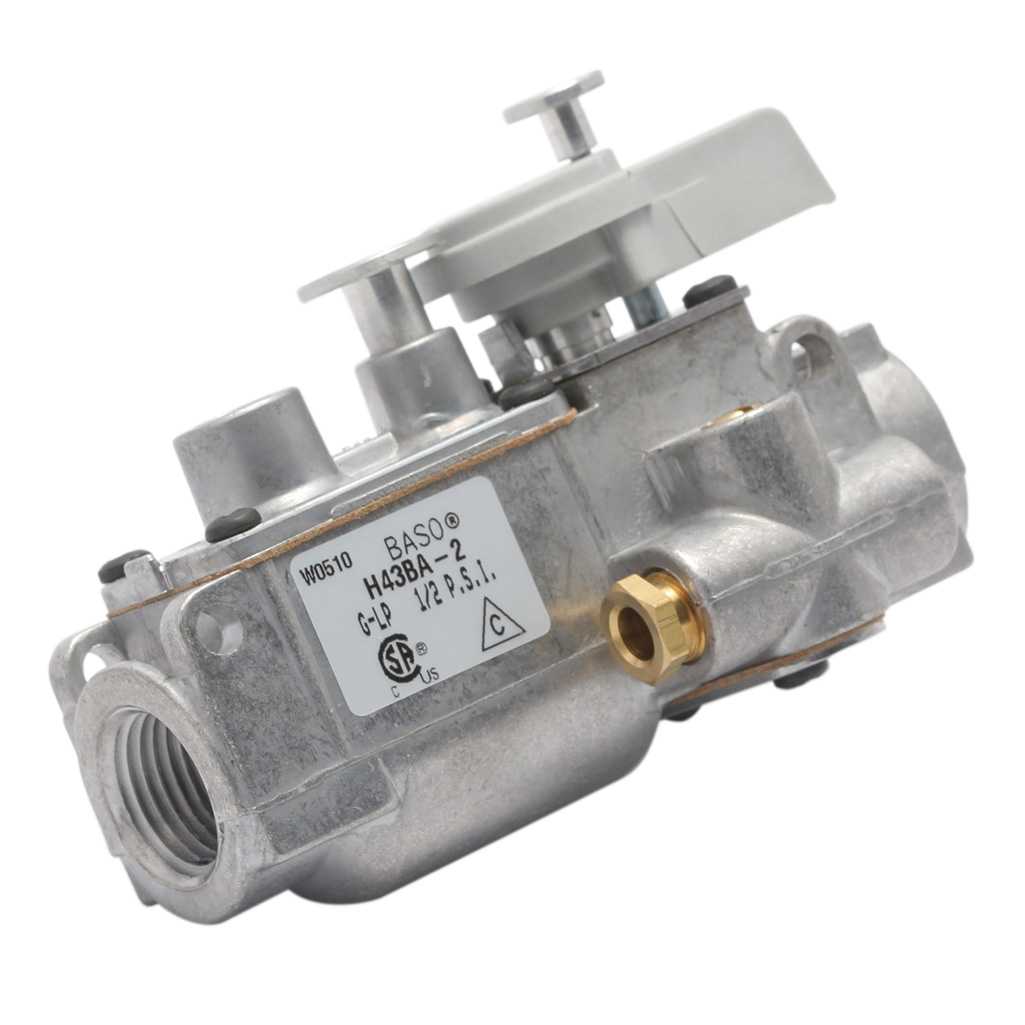 Baso GAS Products H43BA-2C 1/2" Automatic Pilot Valve With Manual Shutoff 170;000 Btu; Std. Turn Handle