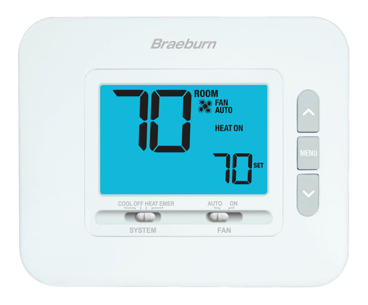 Braeburn 1230 24V Braeburn Economy Series Non Programmable For Conventional Or Heat Pump Up