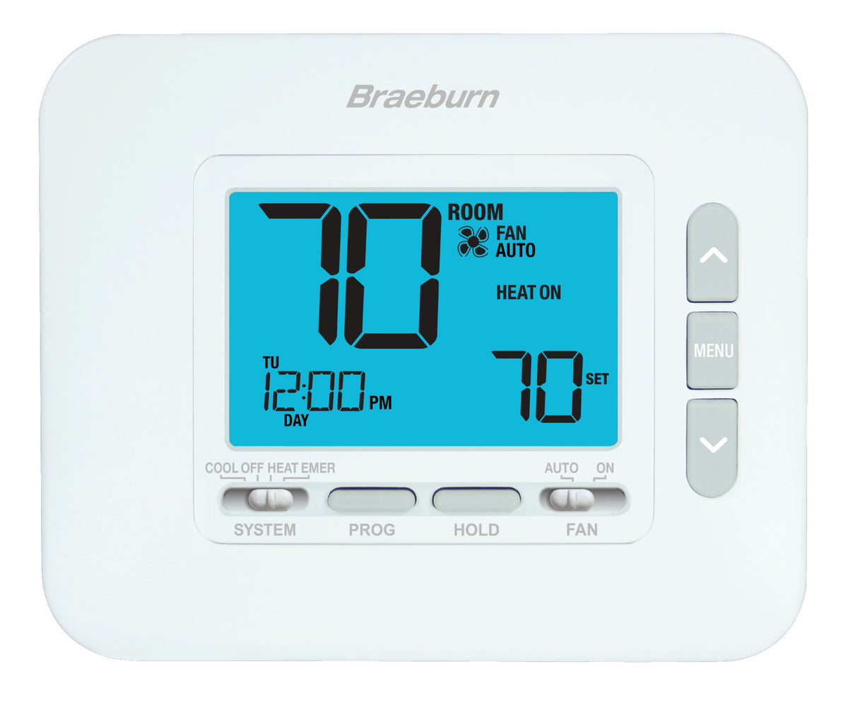 Braeburn 2230 24V/Millivolt Braeburn Economy Series 7 Day 5-2 Day Or Non-programmable For