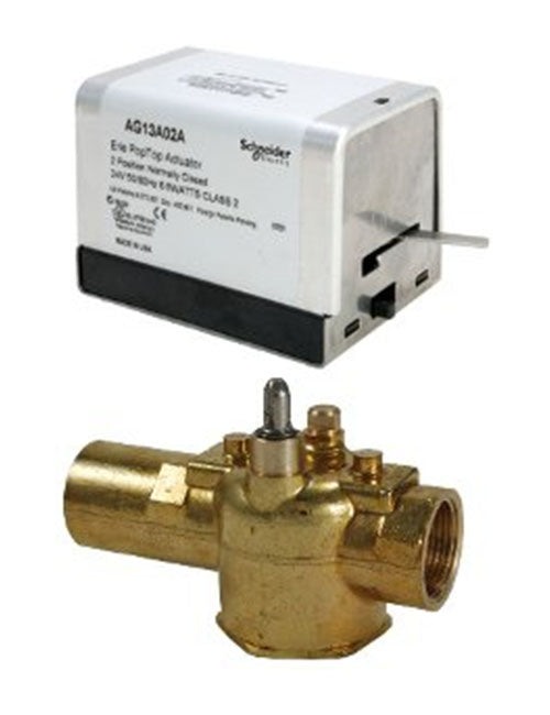 Erie VT2342G23A020 24v 3/4" Inverted Flare 2way 2.5cv N/O With 18" Leads No End Switch *****