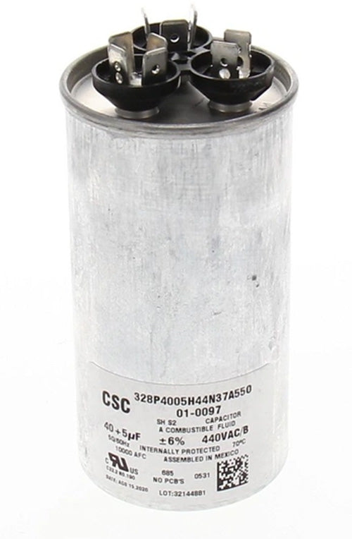 Nordyne 01-0097 40/5/440 Round Capacitor