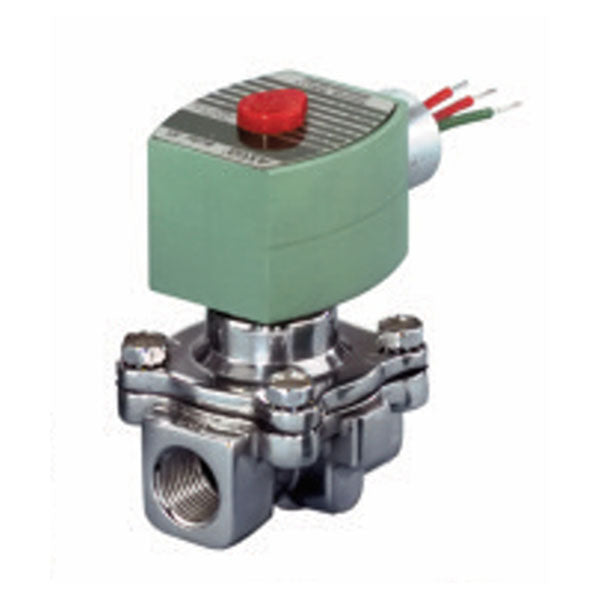ASCO Controls 8040H006 120/60 110/50 1/8" NPT 2 Way N.C. Gas Solenoid Blocking Valve 53700 BTU 15 PSI