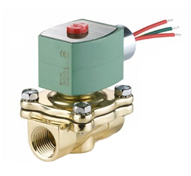 ASCO Controls 8210G095HW 120/60 110/50 Vac 3/4" NPT 2 Way N.C. Brass Solenoid 0 PSI Min 210F 20251