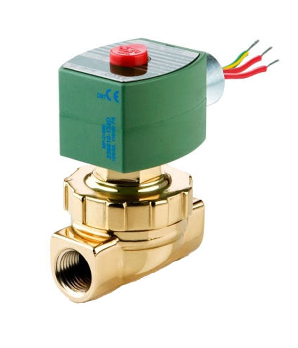 ASCO Controls 8220G007 120/60 110/50 Vac 1" Npt. 2 Way N.C. Steam/Hot Water Brass Solenoid Valve 5
