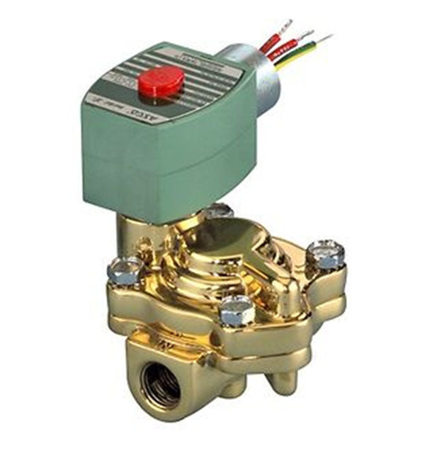 ASCO Controls 8221G005 120/60 110/50 AC 3/4" Npt. 2 Way N.C. Slow Closing Brass Solenoid Valve For