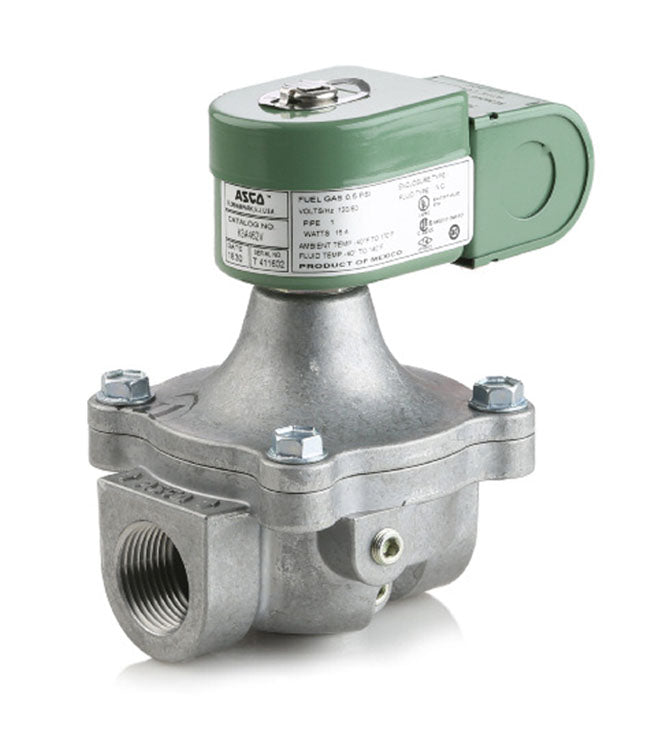ASCO Controls K3A452V 120v 3/4" Npt. 2 Way N.C. Safety Shutoff Gas Solenoid Valve 520000 BTU 1/2 PSI