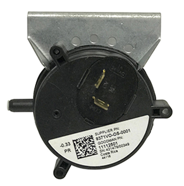 Goodman 11112501S Spst Pressure Switch -.33 W.C. (m4)