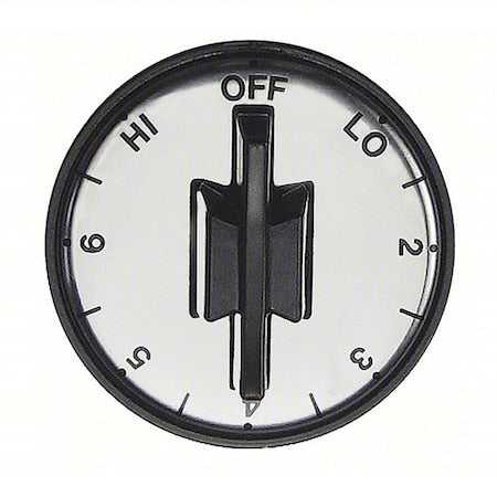 Robertshaw 40-158 - Temperature Dial, Infinite, Black/Chrome