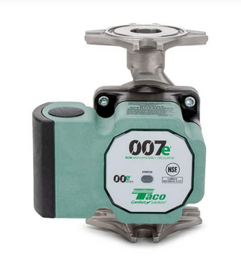 Taco 007e-SF4 stainless steel ECM high efficiency circulator for hydronic systems