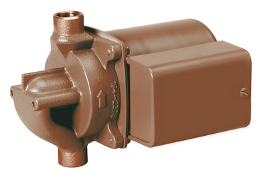 Taco Bronze circulator pump 008-BC6-IFC with integral flow check, 3/4 inch stainless steel threaded connection