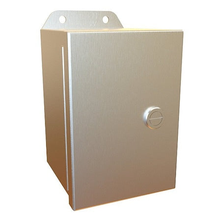 Hammond EJ644SS - Latches Electrical Enclosure, 6 in H, 4 in D, 4 in W, 12, 13, 3 R, 4, 4 X, Stainless Steel
