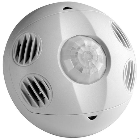 Leviton OSC10-MWW - Ceiling Mount Sensor, Hard Wired, White, 1,000 sq ft, LED