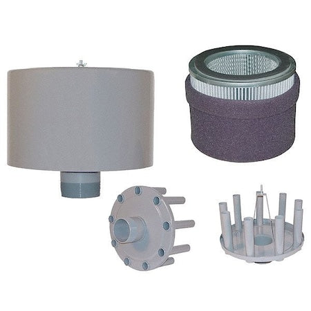 Solberg FS-275P-500 - Filter Silencer,5" MNPT Inlet,800 cfm