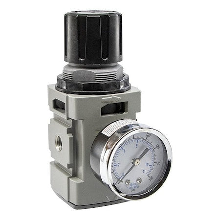 Wilkerson R18-02-F0G0B - Regulator,Aluminum,5 3/8" H,2 3/8" W