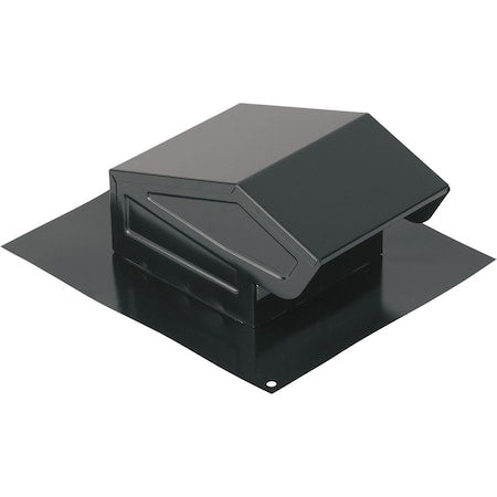 Broan-Nutone 636 - Roof Cap With Built In Damper, Round Duct, Black