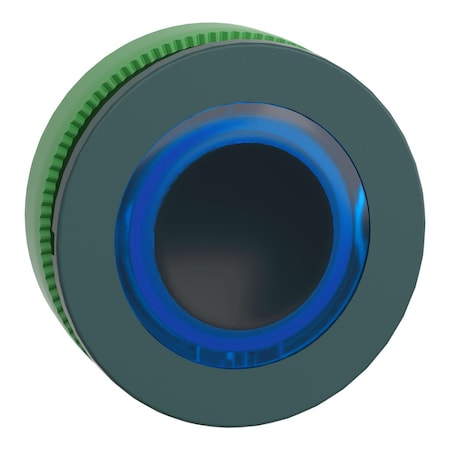 Schneider Electric ZB5FW963 - Head for illuminated push button, Harmony XB5, plastic, blue flush mounted, 30mm, universal LED, illuminated ring