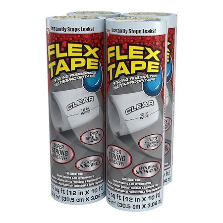 Flex Seal TFSCLRR1210 - Roof Repair Tape,10" L,12" W,Clear