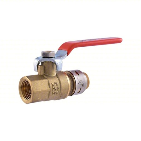 Sharkbite UR22182 - Turn Ball Valve,4.7" L,Brass