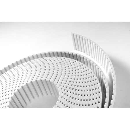 Megadyne 124L075US - Trapezoidal Timing Belt, 33 Teeth, Thermoset Polyurethane, 12.40 in Wide, 0.375 in Pitch, 124 L075 US