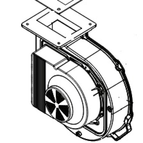 Lochinvar 100144990 Fan Assembly for FBL and FBN Series Boilers
