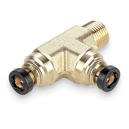 Parker 171PTCNS-5/32-2 - Brass DOT Push-to-Connect Fitting, Brass, Silver