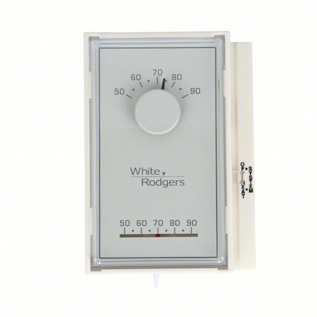 White-Rodgers 1E50N-301 - Standard Mechanical Thermostats, 1 H, 0 C, Hardwired, 24 VAC