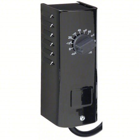 Columbus Electric KTO-121B - Portable Cooling Thermostat, Cool Only, -10 to 100 F, Mechanical Selector Dial, 110 to 125 V AC