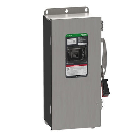 Schneider Electric VH223NDSGL - Safety Switch, Fusible, DPST, Single Phase, NEMA 4 X, Indoor/Outdoor, 18-8 Stainless Steel