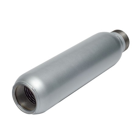 Gast AJ121G - Regenerative Blower Silencer, Screw On, 2 1/2 in NPT, 17.44 in Overall Length
