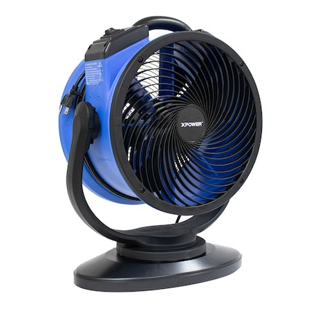 Xpower FC-300S - Multipurpose Air Circulator, 14 in Blade Dia, 115 V, 2,100 cfm, Oscillating