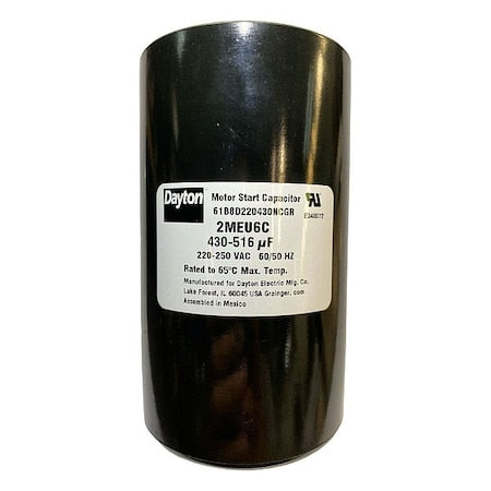 Dayton 2MEU6 - Motor Start Capacitor, Round