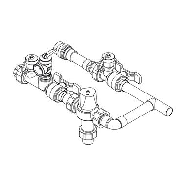 Lochinvar 100316605 Mixing Valve Piping Kit for DHW