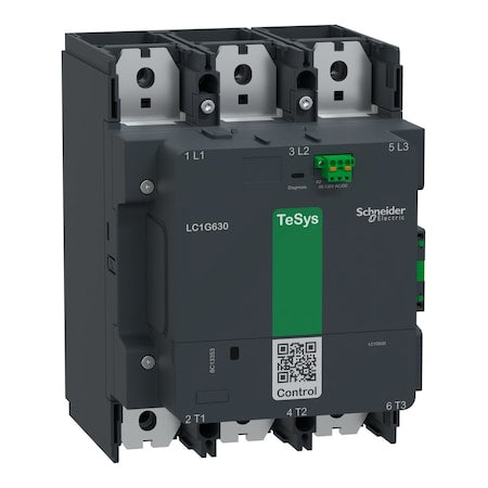 Schneider Electric LC1G630KUEN - IEC Magnetic Contactor, 1 NC/1 NO, 100 V-250 V AC/DC, 3 P, Spring Type
